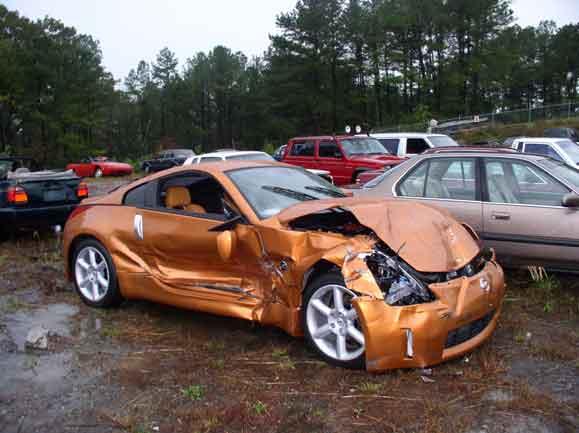 Wrecked Nissan - Junk Car Cash Out Utah