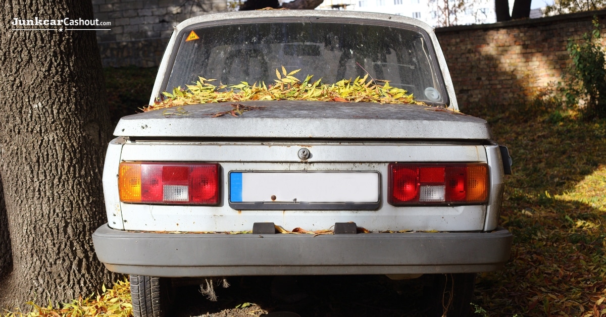Dead Car Sitting in Driveway